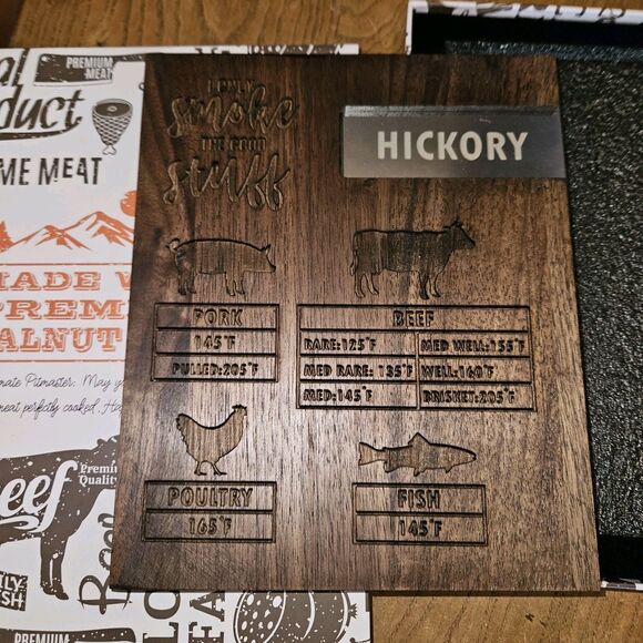 Other - I Only Smoke The Good Stuff Walnut Wooden Smoker Sign 9" X 7"